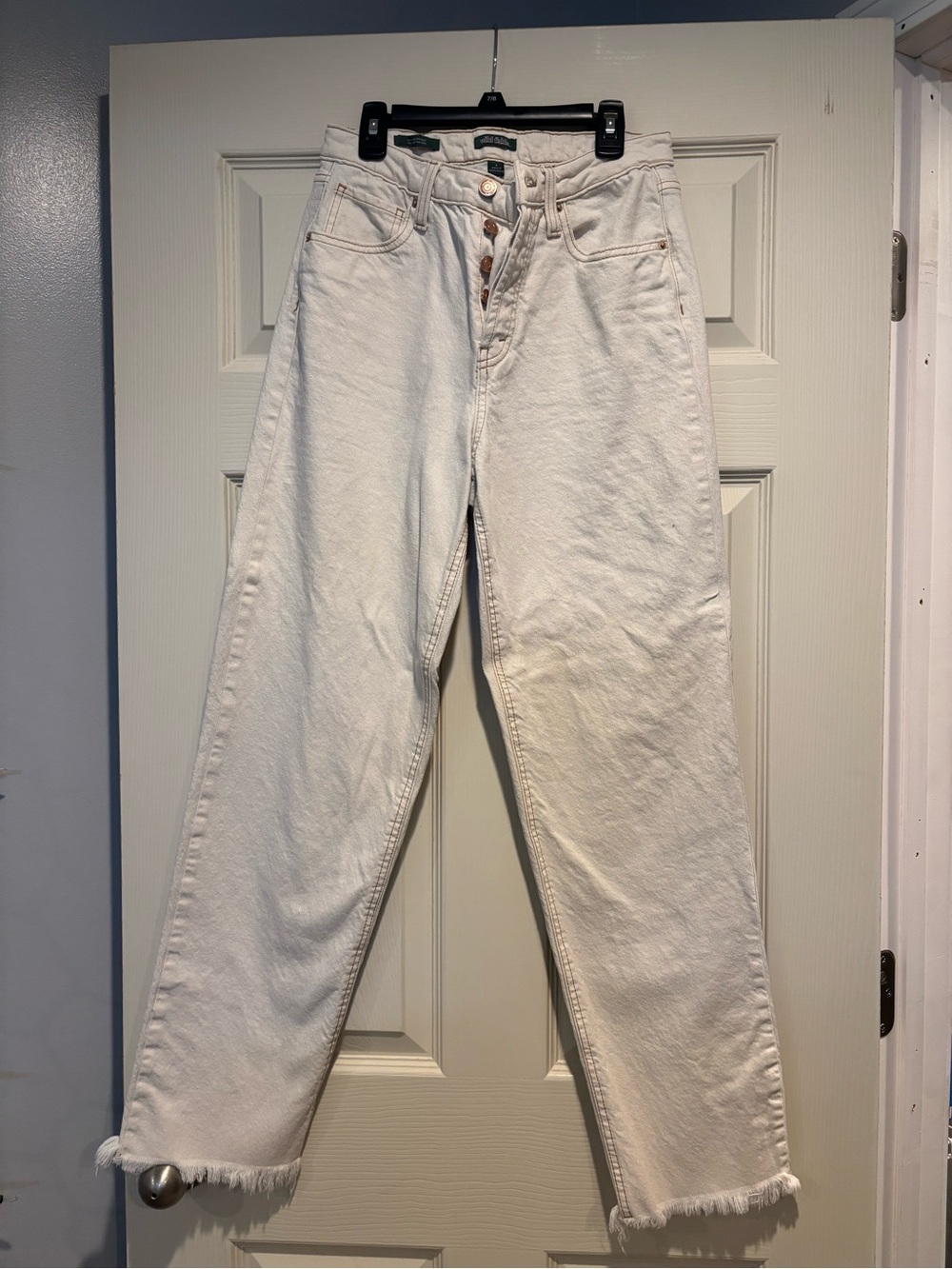 wild fable Cream High-Rise Straight-Leg Jeans